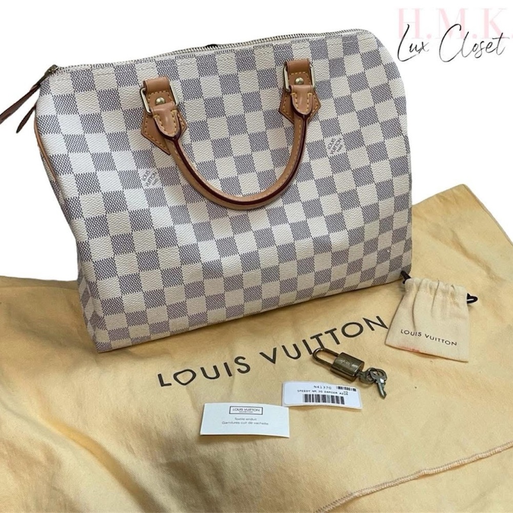 SOLD at H.M.K. Lux Closet Private F.B. Group Louis Vuitton Speedy 30 Damier Azur